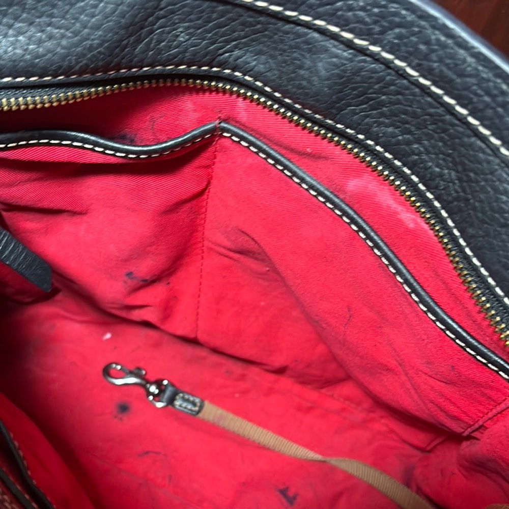 Dooney & Bourke Black Tote Structured Design Pebbled Leather 12”Lx10”Hx3.75”W - Picture 12 of 17